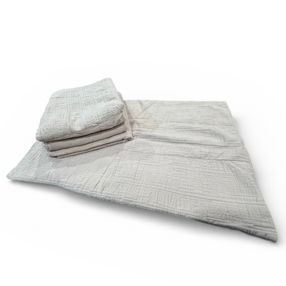 BEDDYS BEDDING Pillow Shams Standard Textured Neutral Pillow Cases Minimalist